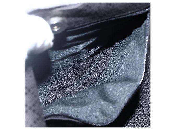 Borsa a mano GUCCI in nylon nero argento autentica 169481 - vista 11