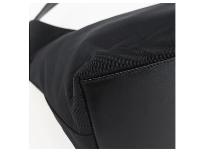Borsa a mano GUCCI in nylon nero argento autentica 169481 - vista 15