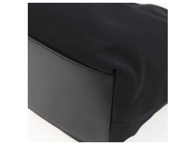 Borsa a mano GUCCI in nylon nero argento autentica 169481 - vista 16