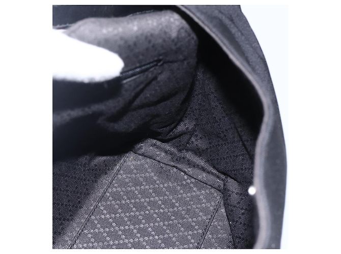 Borsa a mano GUCCI in nylon nero argento autentica 169481 - vista 20