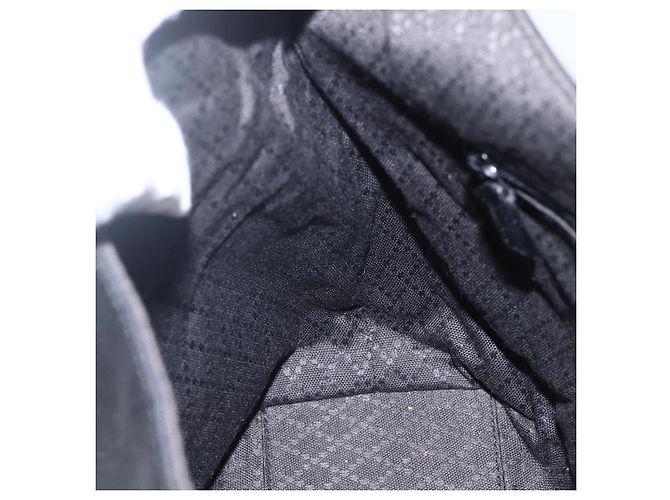 Borsa a mano GUCCI in nylon nero argento autentica 169481 - vista 21