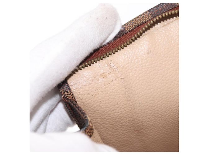 LOUIS VUITTON Poche Toilette 26 Damier Ebene N47543 Auth LV 164696 - vista 11