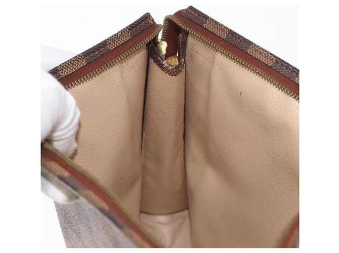 LOUIS VUITTON Poche Toilette 26 Damier Ebene N47543 Auth LV 164696 - vista 19
