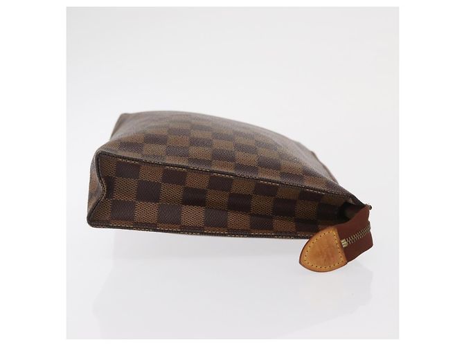 LOUIS VUITTON Poche Toilette 26 Damier Ebene N47543 Auth LV 164696 - vista 3