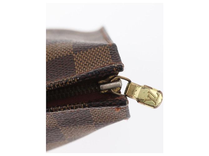 LOUIS VUITTON Poche Toilette 26 Damier Ebene N47543 Auth LV 164696 - vista 9