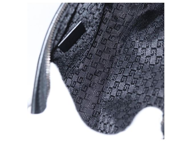 GUCCI Clutch in Nylon Nero Argento 108844 Auth 170413 - vista 11