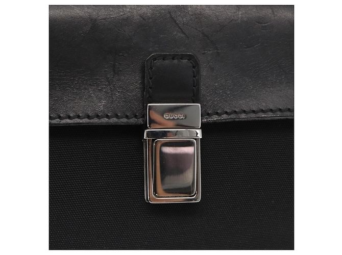 GUCCI Clutch in Nylon Nero Argento 108844 Auth 170413 - vista 17