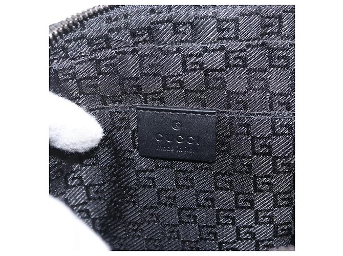 GUCCI Clutch in Nylon Nero Argento 108844 Auth 170413 - vista 18