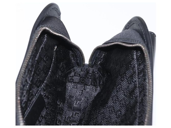 GUCCI Clutch in Nylon Nero Argento 108844 Auth 170413 - vista 19
