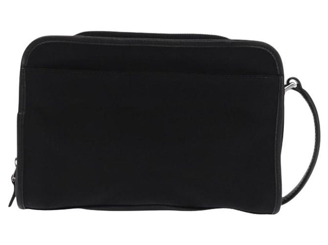 GUCCI Clutch in Nylon Nero Argento 108844 Auth 170413 - vista 2