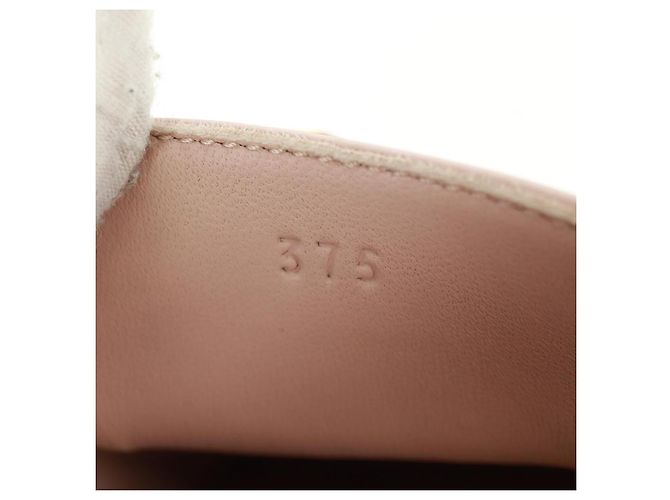 Hermès Sneakers HERMES in pelle beige oro Auth 169145SAM D'oro - vista 11