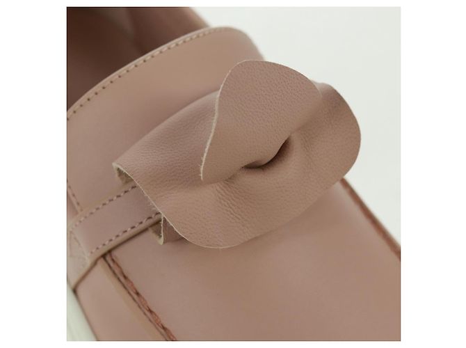 Hermès Sneakers HERMES in pelle beige oro Auth 169145SAM D'oro - vista 17