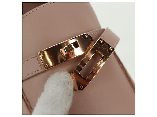 Hermès Sneakers HERMES in pelle beige oro Auth 169145SAM D'oro - vista 20