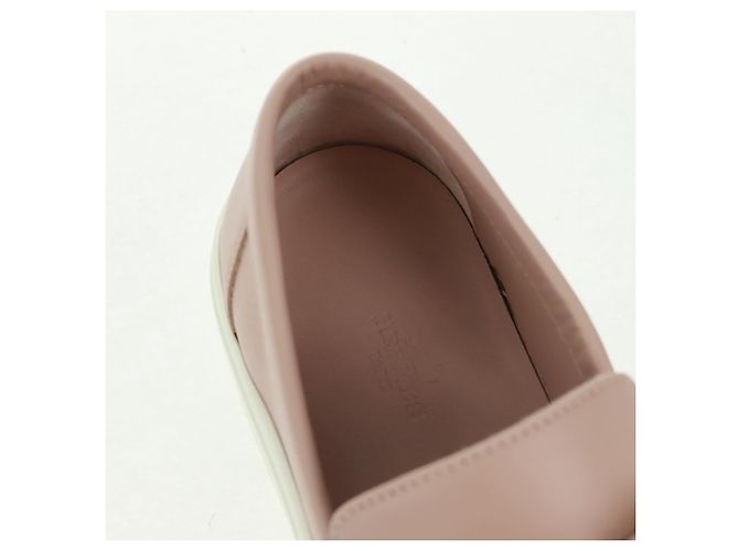 Hermès Sneakers HERMES in pelle beige oro Auth 169145SAM D'oro - vista 21