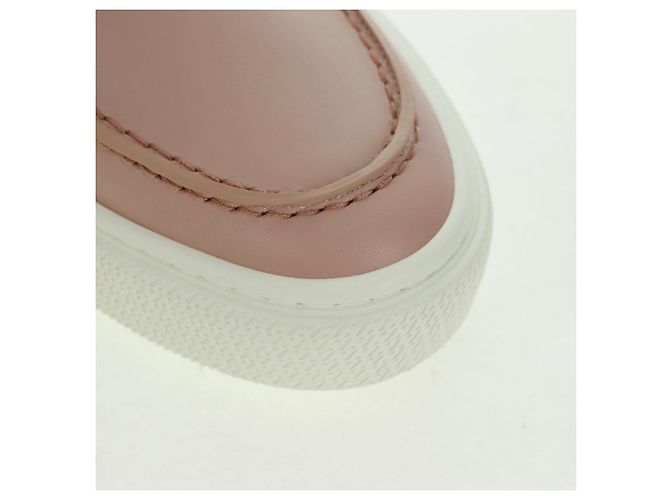 Hermès Sneakers HERMES in pelle beige oro Auth 169145SAM D'oro - vista 6