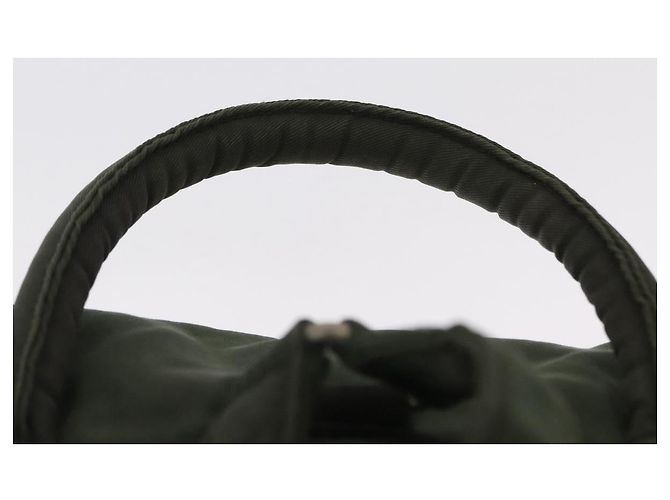 PRADA Backpack Nylon Khaki Silver Auth 166688 Silvery - view 14