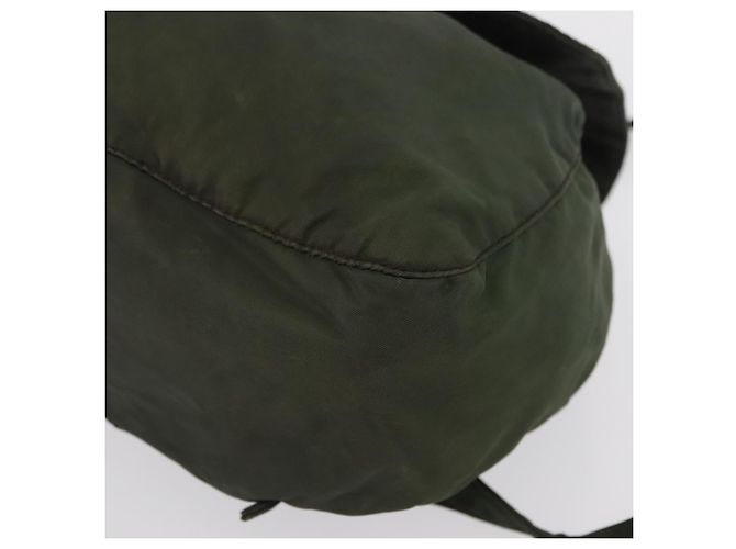 PRADA Backpack Nylon Khaki Silver Auth 166688 Silvery - view 17