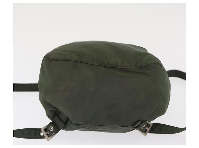PRADA Backpack Nylon Khaki Silver Auth 166688 Silvery - view 5