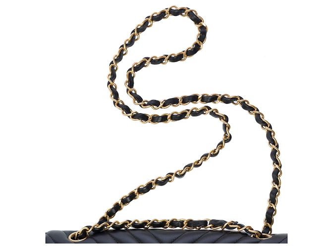 Borsa CHANEL Timeless/Classique in Pelle Nera - 103310 Nero - vista 10