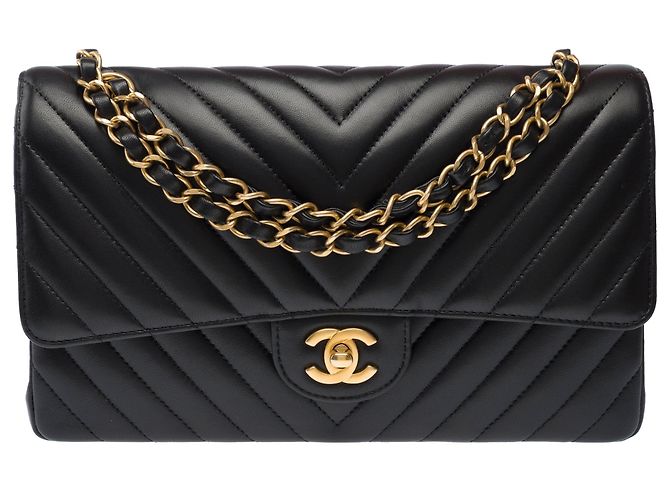 Borsa CHANEL Timeless/Classique in Pelle Nera - 103310 Nero - vista 3