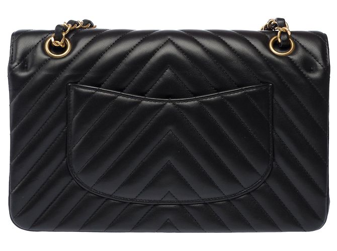 Borsa CHANEL Timeless/Classique in Pelle Nera - 103310 Nero - vista 4