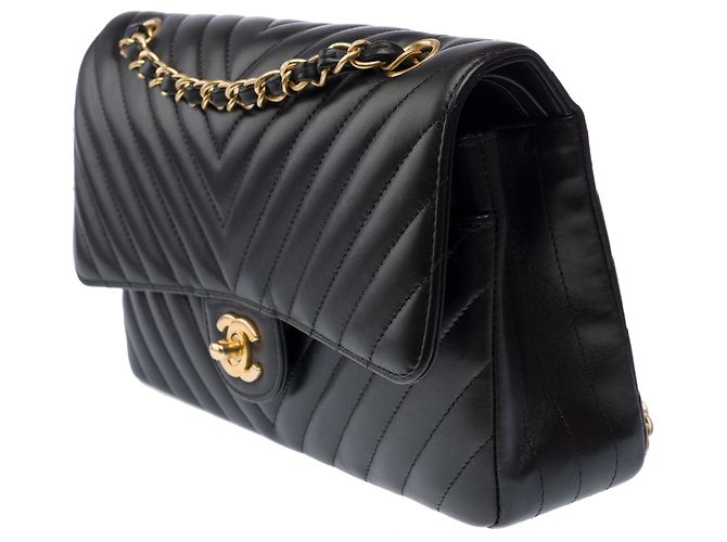 Borsa CHANEL Timeless/Classique in Pelle Nera - 103310 Nero - vista 5