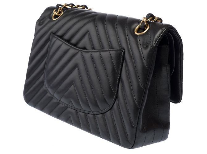 Borsa CHANEL Timeless/Classique in Pelle Nera - 103310 Nero - vista 6