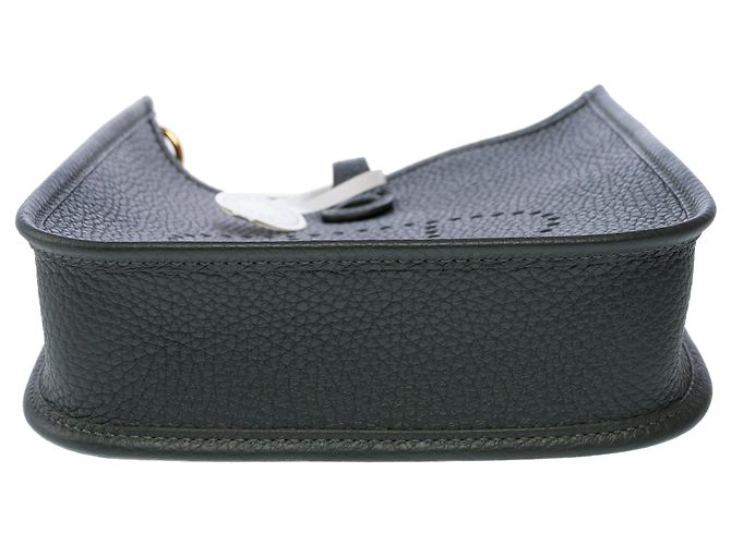 Hermès Borsa HERMES Mini Evelyne in Pelle Verde - 103300 - vista 10