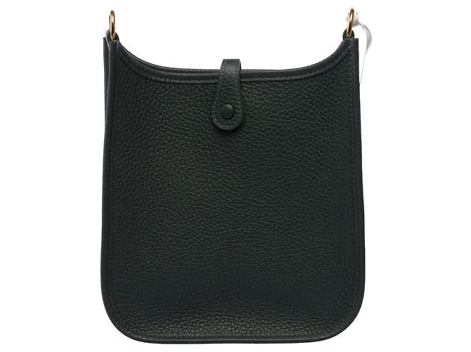 Hermès Borsa HERMES Mini Evelyne in Pelle Verde - 103300 - vista 4