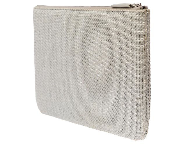 CHANEL Graue Canvas Tasche - 103301 - Ansicht 6