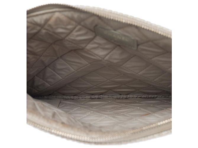 CHANEL Graue Canvas Tasche - 103301 - Ansicht 9