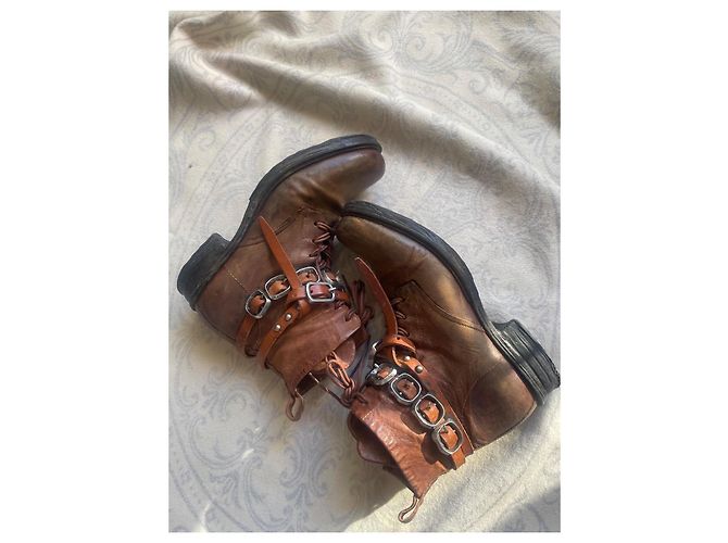 Botines Ash AS 98 de cuero marrón Castaño - vista 7