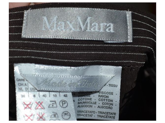 Blazer Max Mara Marrón Algodón Viscosa Talla 42 Castaño - vista 4