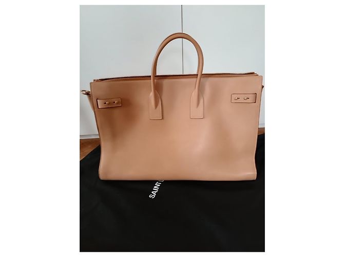 Duffle Saint Laurent Sac de jour daffy 48 ore Beige Caramello Cammello - vista 4