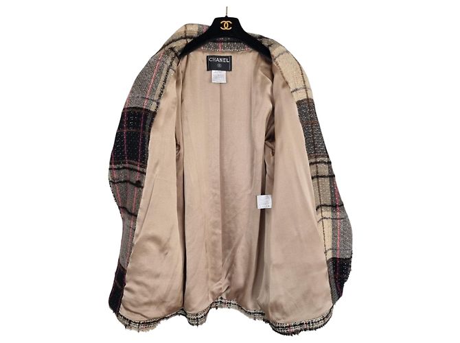 Giacca Chanel in tweed multicolore - vista 3