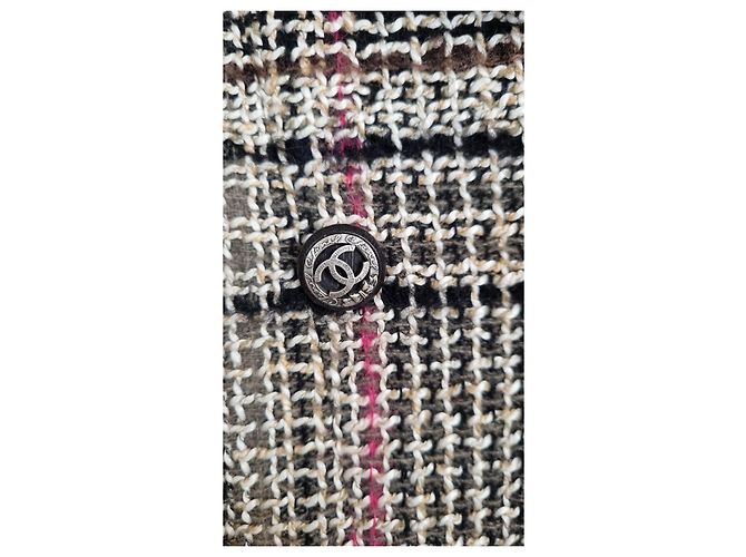 Giacca Chanel in tweed multicolore - vista 4