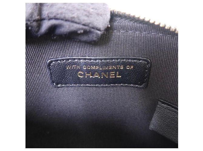 Borsa Chanel in tweed nero - vista 6