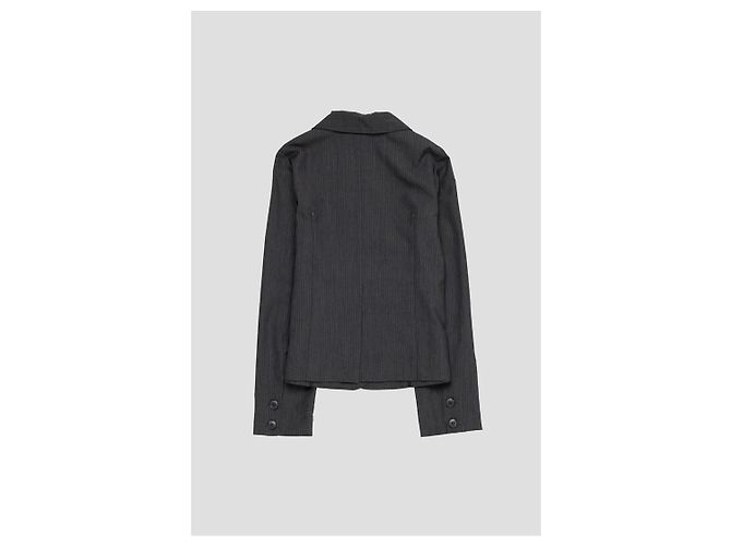 Autre Marque mfpen Work Blazer Dunkelgrau Gestreift Wolle Anthrazitgrau - Ansicht 3