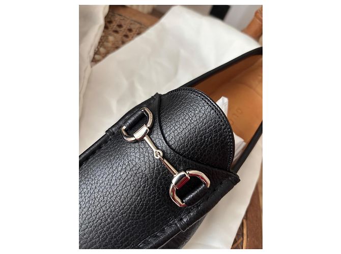 Mocassini Gucci in pelle nera Nero - vista 4