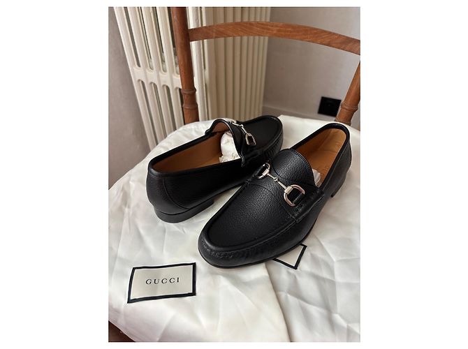 Mocassini Gucci in pelle nera Nero - vista 5