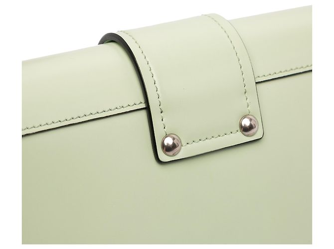 Borsa a tracolla Cahier in pelle di vitello spazzolato verde di Prada - vista 8