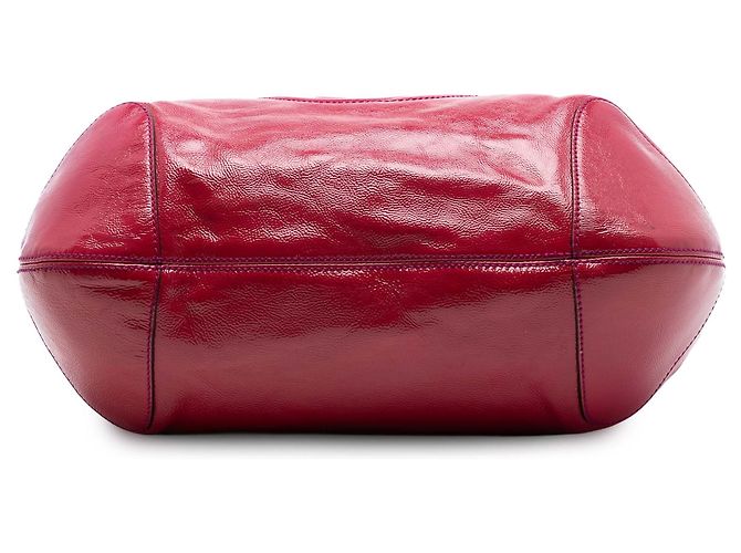 Borsa a Spalla Soho in Pelle Laccata Rossa Gucci Rosso - vista 3