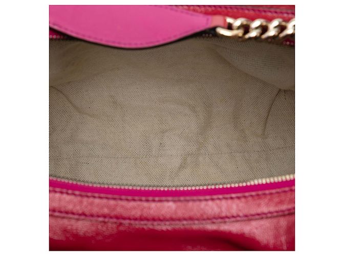 Borsa a Spalla Soho in Pelle Laccata Rossa Gucci Rosso - vista 4