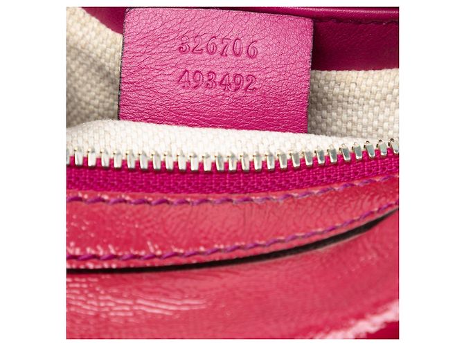 Borsa a Spalla Soho in Pelle Laccata Rossa Gucci Rosso - vista 6