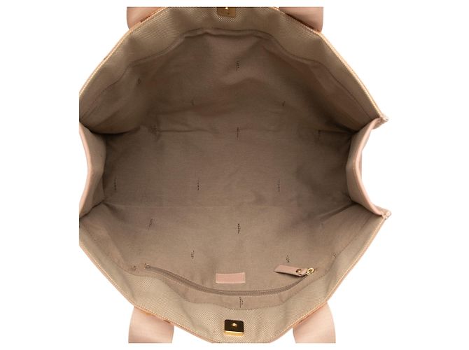 Fendi Braune Zucca-besetzte Canvas-Tasche - Ansicht 4