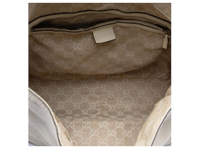 Sac à main Diana en cuir de veau blanc avec bambou Gucci - vue 4