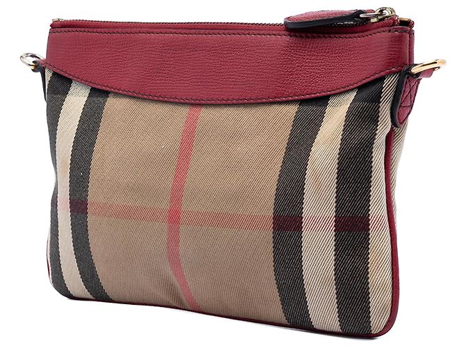 Borsa a tracolla Peyton in tela a quadri marrone Burberry Marrone chiaro - vista 2