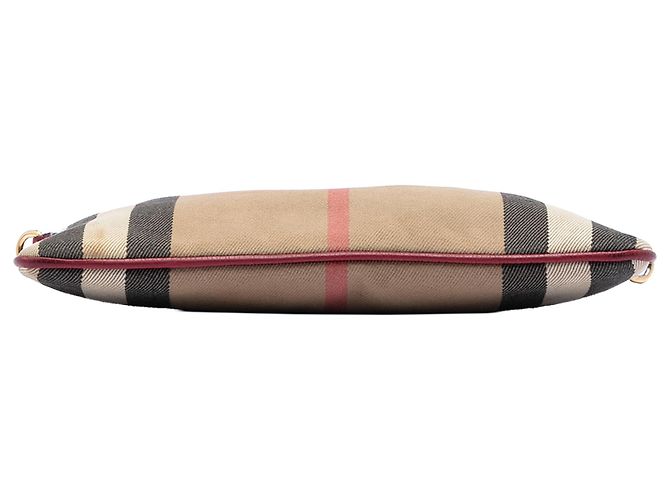 Borsa a tracolla Peyton in tela a quadri marrone Burberry Marrone chiaro - vista 3