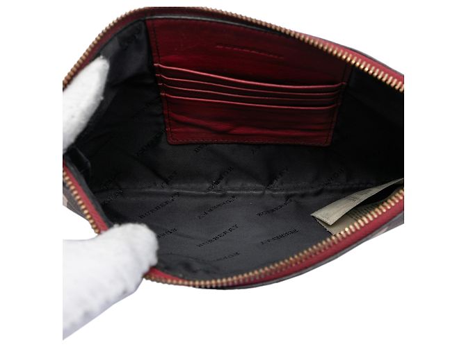 Borsa a tracolla Peyton in tela a quadri marrone Burberry Marrone chiaro - vista 4