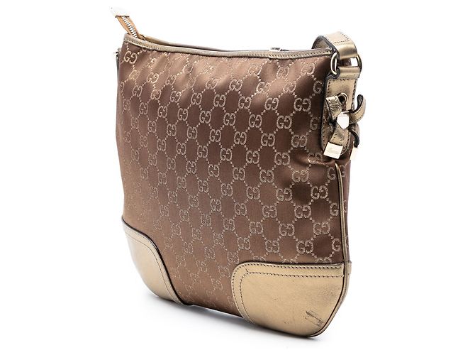 Borsa a tracolla Princy in tela GG marrone di Gucci Bronzo - vista 2